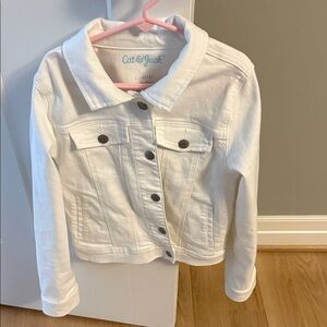 Cat & Jack Kids' Classic White Jean Jacket